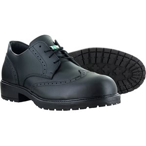 Steel toe and plate dress shoe