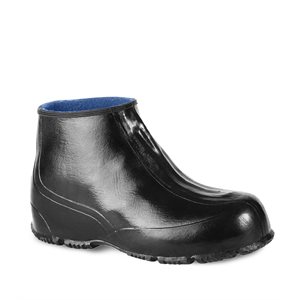 Rubber overshoe with zipper