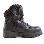 Composite toe and plate boot with side zipper